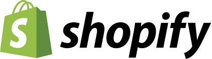 In addition to the lettering, the Shopify logo also includes a shopping bag in green with a white &quot;S&quot;
