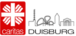 Logo Caritas Duisburg, zeigt die Skyline von Duisburg im gezeichneten Stil