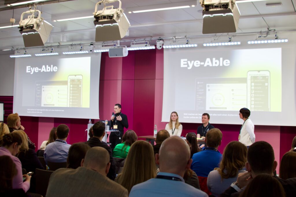 Eye-Able presenterar sin mjukvarulösning på Microsoft-eventet