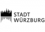 Das Logo der Stadt Würzburg, das das Wahrzeichen von Würzburg, die alte Festung, zeigt.